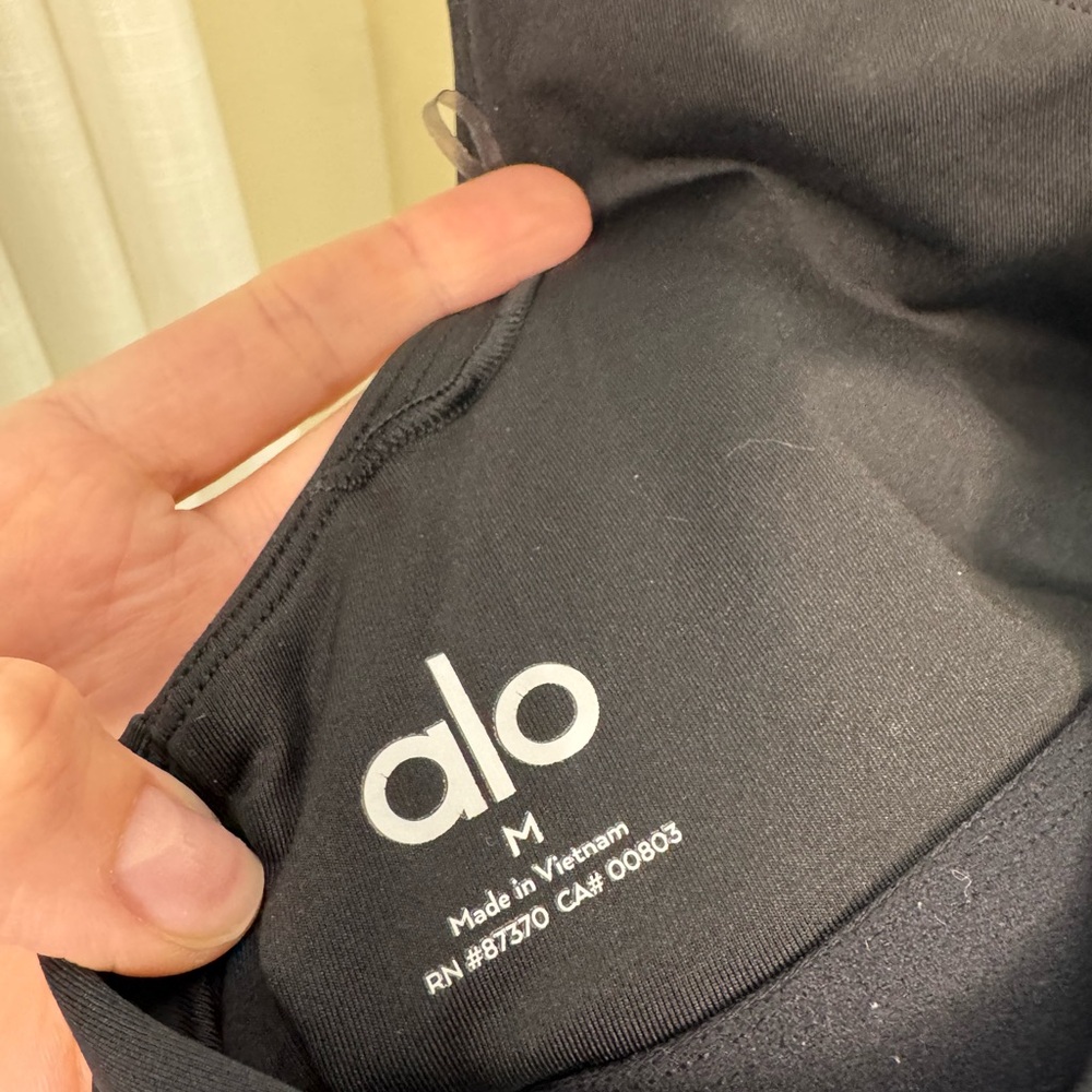 ALO Yoga Black Racerback Sports Bra - Picture 7 of 11